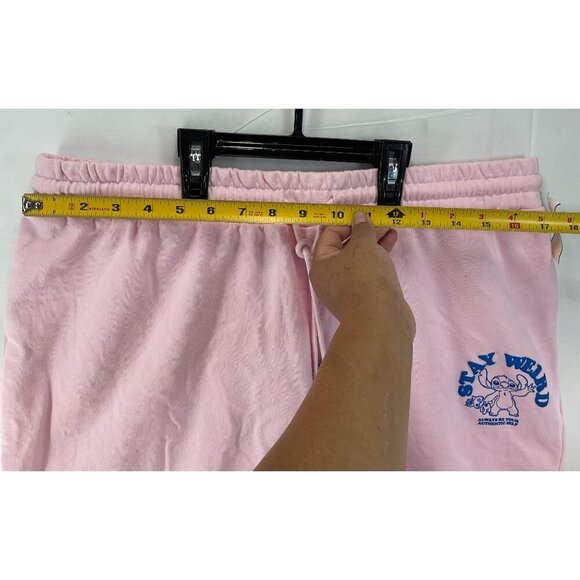 Lilo & Stitch "Stay Weird" Pink Drawstring Shorts 2XL - Picture 4 of 8